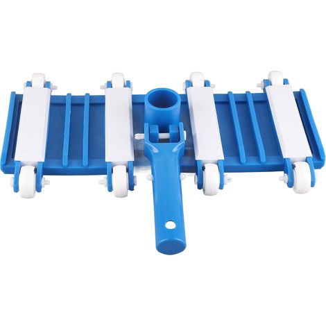Tête d’aspiration pour piscine à renfort élastique avec roues, 14 pouces, outil de nettoyage de piscine, tête d’aspiration pour piscine avec manche amovible et réglable