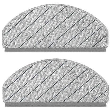 Almohadillas de repuesto para mopa Ecovacs DEEBOT N20 N30 Plus. Compatibles con accesorios para aspiradoras robot de la familia N20 PRO. Paños de microfibra N20 PLUS (paquete de 2). (1/5)