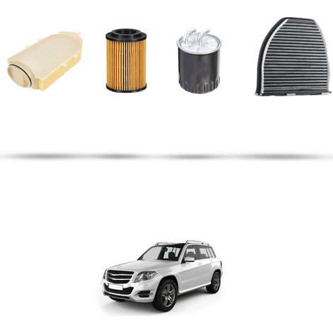 Kit tagliando 4 filtri compatibile con Mercedes GLK (X204) 220 CDI 125kw Dal 2009 al 2015 (1/5)
