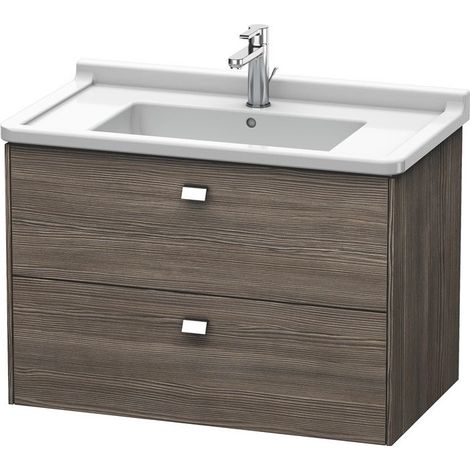 Meuble sous-vasque BRIOSO poignée chromé 563x820x469mm pinède