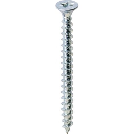 Vite truciolare testa svasata piana 3 x30mm zincata. Prezzo per 100 pezzi. (1/2)