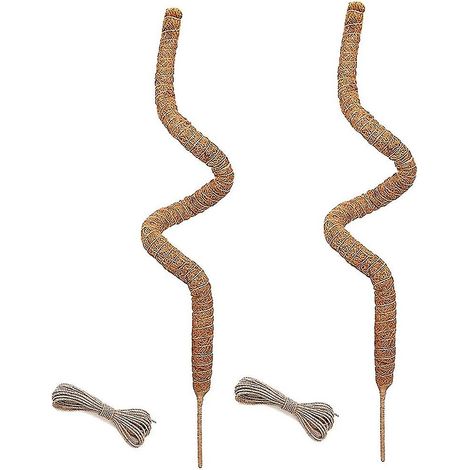 Lot de 2 poteaux en mousse de 48 pouces, poteaux en mousse pliables pour plantes grimpantes Monstera d'intérieur, treillis de jardin (1/3)