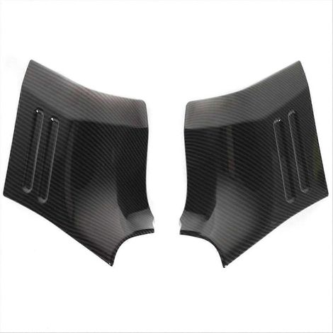 Paire de caches d'angle avant pour capot, garniture de coin enveloppante, protection moteur, kit de 2 pièces, finition noire, compatible divers modèles. (1/5)