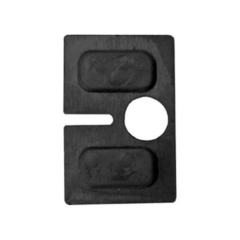 Einlage zu Glasklemmbeschlag Modell 23 für 10 mm Glas, Gummi