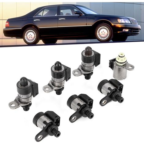 7-teiliges Set Getriebemagnetventile passend für INFINITI CX35 ab 2007, 5-Gang, Hinterrad-/Allradantrieb, 3,5 l, RE5R05A (1/5)