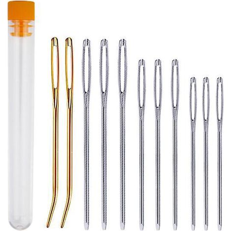 set De 11 Grandes Aiguilles  Coudre, Grande Aiguille  Coudre, Aiguille  Coudre  La Main, Aiguille  Coudre  La Main Pour Le Cuir (pointue) (1/5)