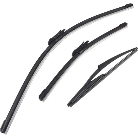 Essuie-glace de voiture, jeu de balais d'essuie-glace avant arrière noir parfait pour le remplacement de mise à niveau pour Corsa D 2006-2014 (1/5)