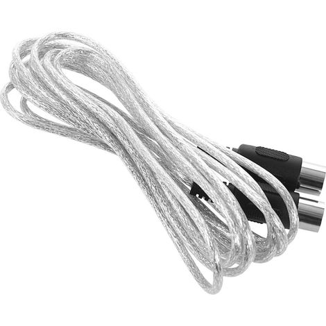 Compatibile con il nuovo cavo di prolunga MIDI argentato da 3 metri (10 piedi) con connettore maschio-maschio a 5 pin. (1/4)