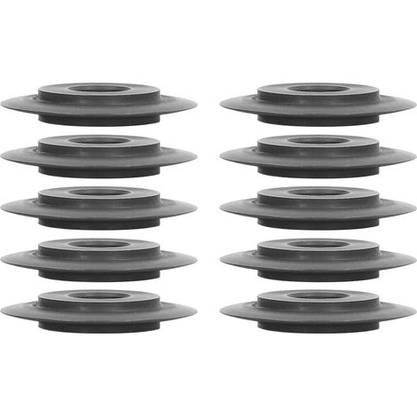 Lot de 10 lames de rechange pour coupe-tube en acier manganèse, roues de coupe pour tuyaux cuivre laiton alu plastique (1/5)
