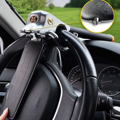 Serrure de voiture de sécurité universelle antivol utilitaire lourd SUV, Noir, Serrure à clé, Verrou de voiture, 2429690031 (1/5)