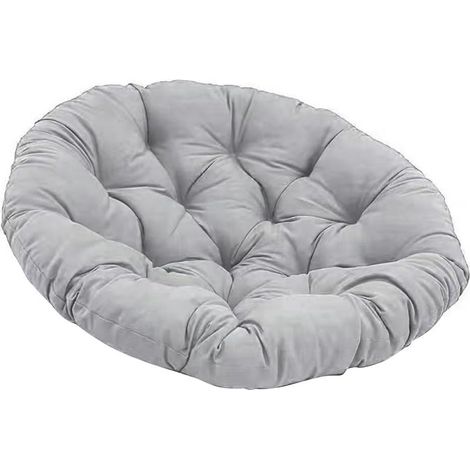 (grau) 60x60 cm wasserdichtes rundes Sitzkissen - Material: PP-Baumwolle - Hängend - Geeignet für Wohnzimmer, Terrassen und Möbel komfortabel und praktisch. (1/4)