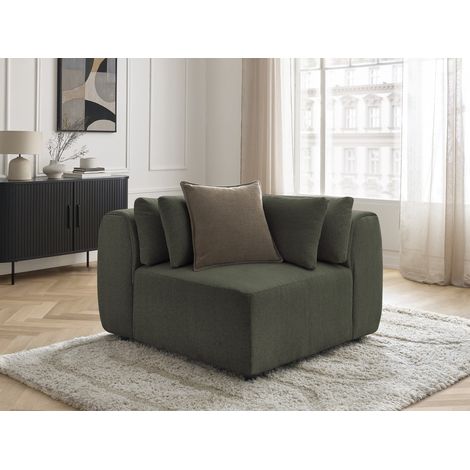 BOBOCHIC - Angle avec têtière pour canapé modulable JANA tissu chiné   Vert (1/5)