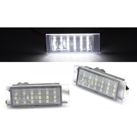 Paire feux de plaque Renault Clio/Megane/Laguna Led-42641100 (1/3)