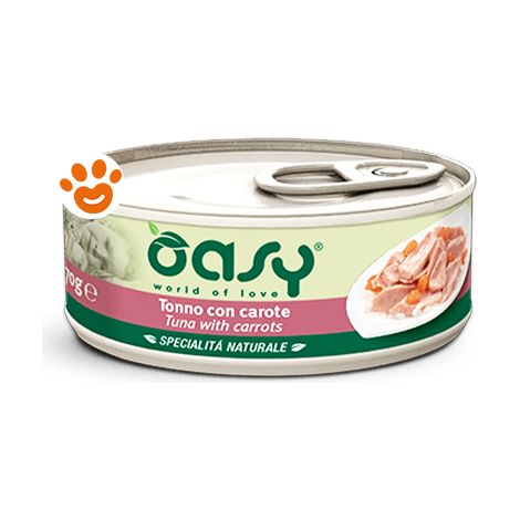 Gatto - Umido Tonno e Carote 70-150 gr OASY - size 150 gr