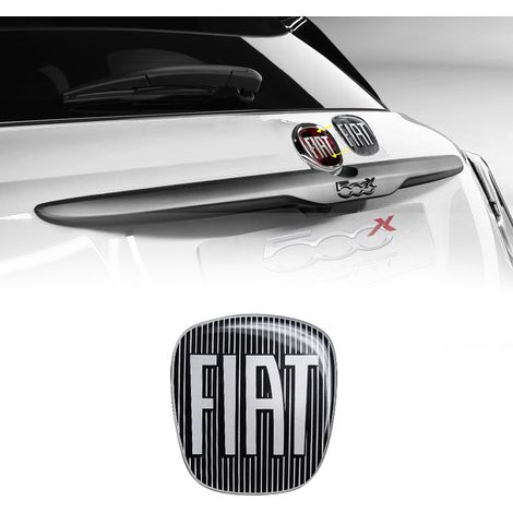 Adesivo Fiat 3D Ricambio Logo per 500X - Colore: NERO - Confezione: POSTERIORE