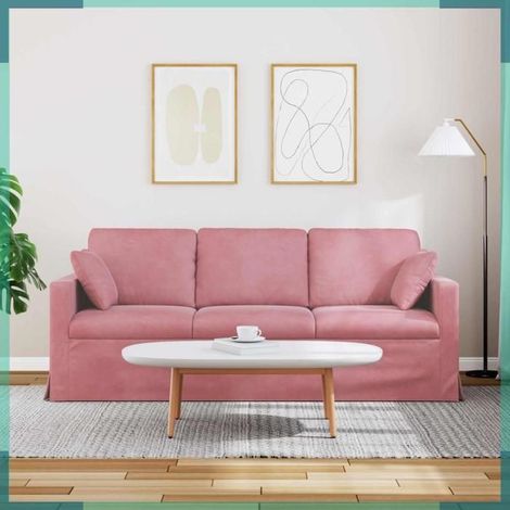 42024435 Canapé Rose 198 x 78 x 80 cm Velours (1/5)
