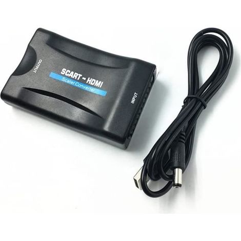 Convertisseur vidéo - 123 - W306 - Péritel vers HDMI - 1080P - Adaptateur pour TV HD