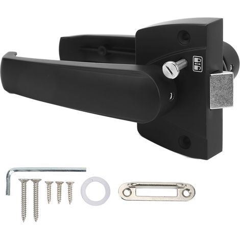 Verrou de porte de salle de bain en alliage d'aluminium noir mat pour camping-car, bateau, navire - Poignée de confidentialité (1/5)