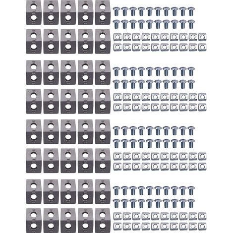 200Pièces Le Support de Coin Série 2020 Profilé En Aluminium de Connecteurs pour 6 mm Fente Profilé En Aluminium Accessoires (1/5)