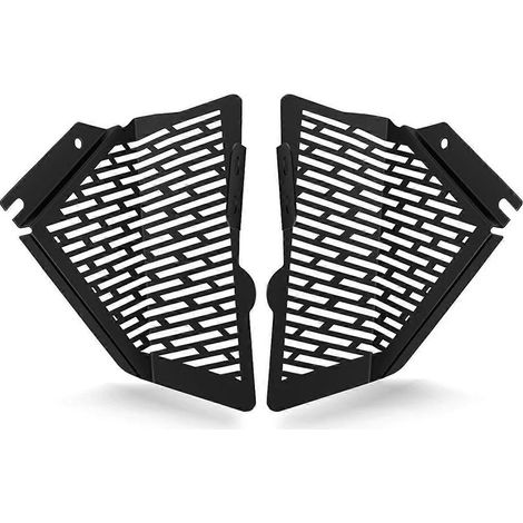 Motorrad-Wassertank-Kühlerschutz, schwarz (1/5)