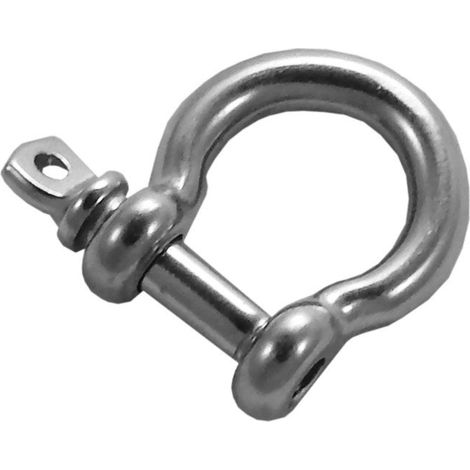 Manille lyre à vis 6mm inox a4 aisi 316