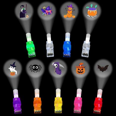 Coffret cadeau de 36 pièces pour anniversaire d'enfant, Halloween, guirlande lumineuse LED pour les doigts, cadeau d'invité, fête, Noël, Halloween. Marque : GAROMIA (1/5)
