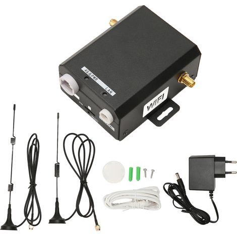 Routeur 4G LTE Industriel 150Mbps, Boîtier Métal, 16 Utilisateurs, Antennes 2, Prise EU 100‑240V, Point d'Accès WiFi Mobile (1/5)