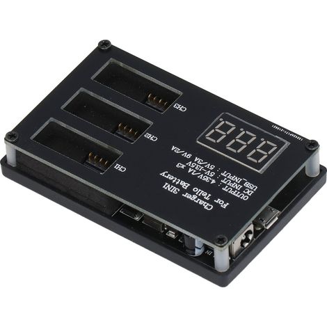 Chargeur de batterie à 3 ports avec équilibrage et charge parallèle, extension et maintien de charge, sortie CC 4,35 V 3 A (1/5)