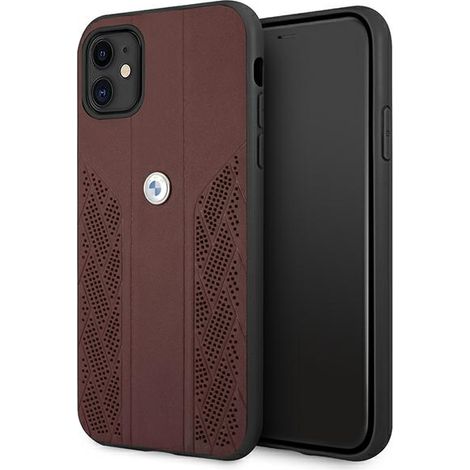 BMW BMHCN61RSPPR iPhone 11 / Xr 6.1 Hülle rot/rot Hartschalen-Leder Curve Perforiert (1/5)