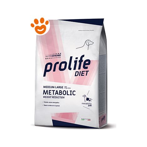 Prolife Dog Veterinary Medium Large Metabolic Weight Reduction - Sacco 8 Kg - Cibo Secco Cani (1/2)