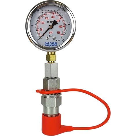 Messset, Manometer 0–25 bar, Schnellkupplung (1/5)