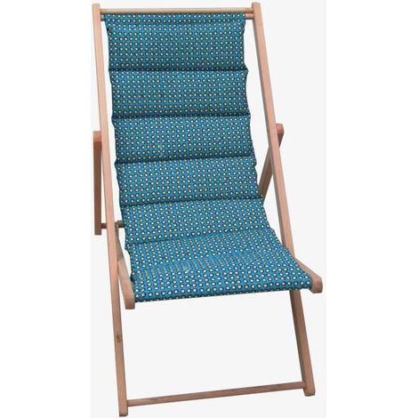 Jardin Prive Matelassée Douala Chaise Bleu Canard Confortable (1/5)