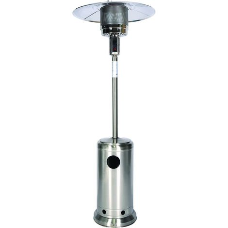 Ombrello Termico A Infrarossi 12 Kw Inox - misure ø cm.82x230h. - peso kg.22
