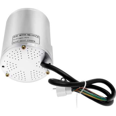 Kit de motor sin escobillas, potencia de salida de 2000 W, voltaje de 60 V, velocidad de 4300 RPM, corriente de 36 A, par de 5,15 N·m (1/5)