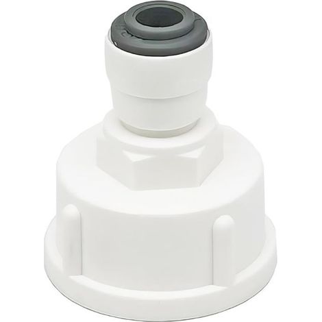 1 Pièces Raccord Tuyau Eau Frigo, Connecteur Rapide 1/4" Converti en Femelle 3/4”, Double Joint, Connecteurs Rapides de Filtre à Eau (1/3)