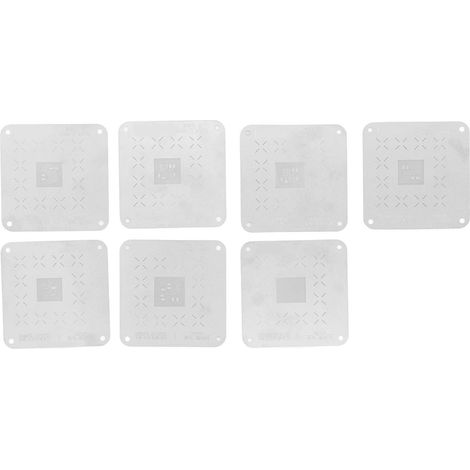 Lot de 5 filets de plantation en étain à forte aimantation, en acier inoxydable, pour réparation de téléphone mobile, adapté aux CPU Qualcomm - outil de rebillage. (1/5)