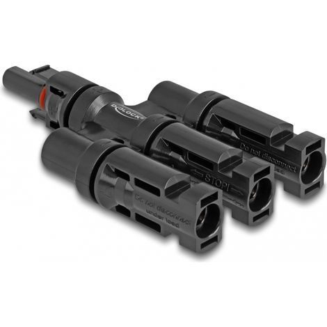 DELOCK 60025 CHANGEUR DE GENRE DE CÂBLE 1 X DL4 3 X DL4 NOIR (1/4)