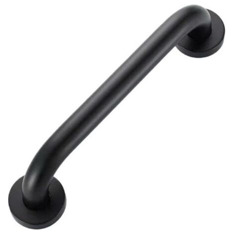 BUNTHAUS Noir 400mm-Barre d'Appui Douche , Poignée de Douche de Sécurité, Barre d'Appui WC Handicapé, Barre de Soutien pour Toilette, Barre de Maintien Douche et WC (1/4)