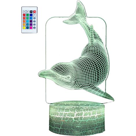 Veilleuse 3D - Lampe De Table À LED Avec Télécommande Tactile - Pour Chambre D'enfant - 1 Pièce (1/5)
