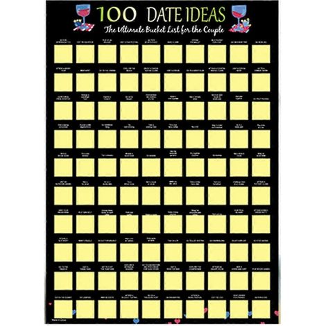 Jeu à gratter sur affiche, cadeau idéal pour la Saint-Valentin en couple