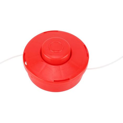 Tête de coupe universelle pour débroussailleuse, fil de remplacement avec système bump feed (Rouge) (1/5)