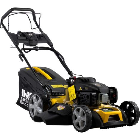 Wolf Petrol Lawnmower, 20" / 51cm Working Width, Self-Propelled Lawn Mower, Electric Start, 196cc Engine, 4-in-1 Cutting, 60L Grass Bag (1/3)