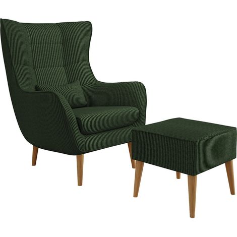 Sillón Comfivo Ulmus V, Poso 14, 106x80x95cm, Tapiz, Patas: Madera, 0