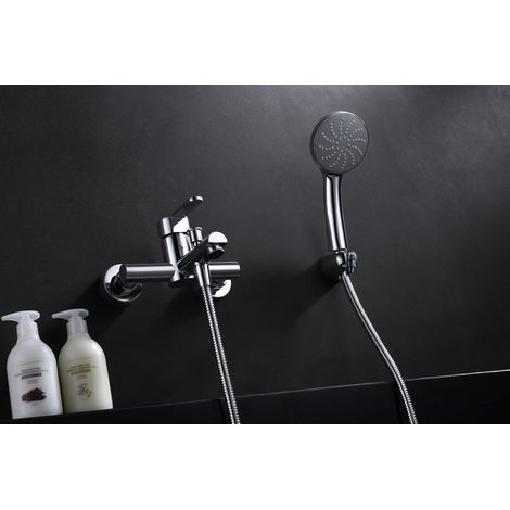 Grifo monomando de bañera-ducha fabricado en latón con un acabado cdo Roma de Imex