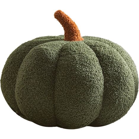 Coussin Citrouille 3D - Décoration Automnale Halloween et Thanksgiving - Pour Canapé ou Lit - 28 cm - En Coton (1/5)