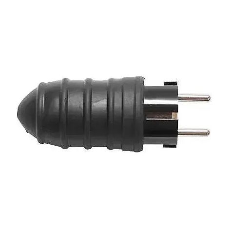 Clavija bipolar de goma (cee 7/7), ip44, 16a 250v (1/3)