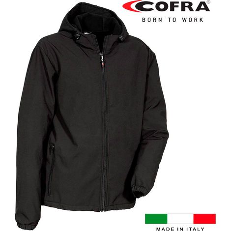 Cofra Softshelljacke schwarz winddicht und warm