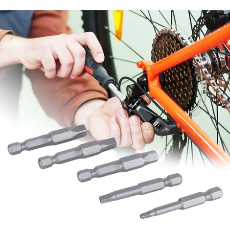 5 Pièces Embouts Magnétiques Pentagonaux pour Visseuse, Jeu de Douilles Magnétiques Durables pour Perceuse (1/5)