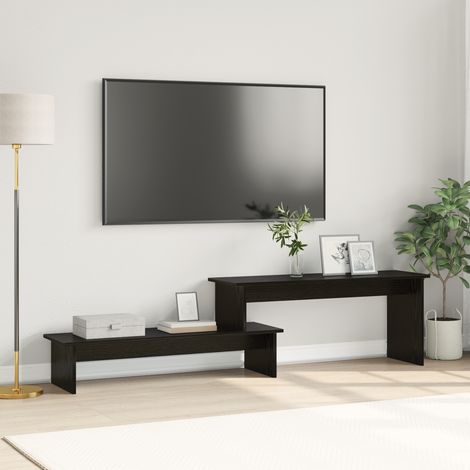 TV-Schrankset Schwarz Eichen-Optik 180,5 x 30 x 43 cm (1/5)