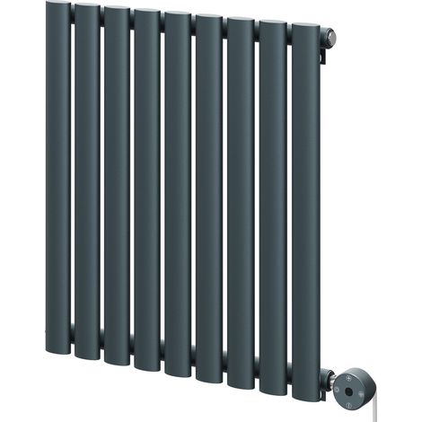 Boone Anthracite 600mm x 540mm Horizontal Digital Thermostatic Electric Single Panel Radiator (1/5)